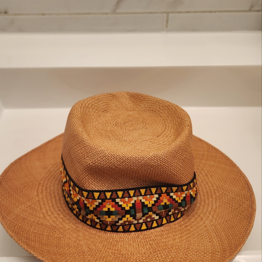 Rene Mantilla New York Straw Hat Size M - Picture 4 of 8